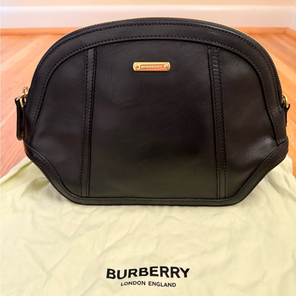 Burberry Vintage Black Leather Bag